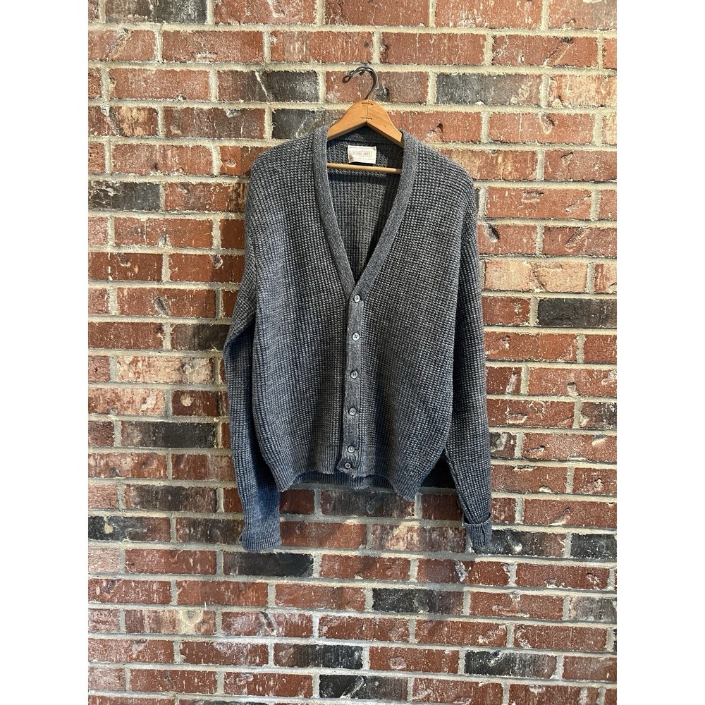 Vintage Lord Jeff Knit Cardigan Made From 100% Wintuk Orlon Acrylic ,made In USA